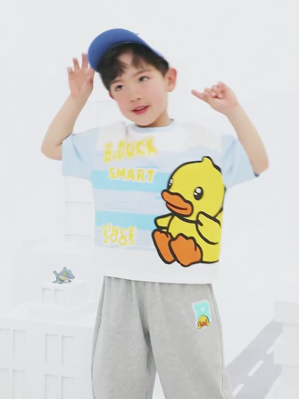 男女兼用 キッズ 夏 丸首 ボーダー Tシャツ n-145