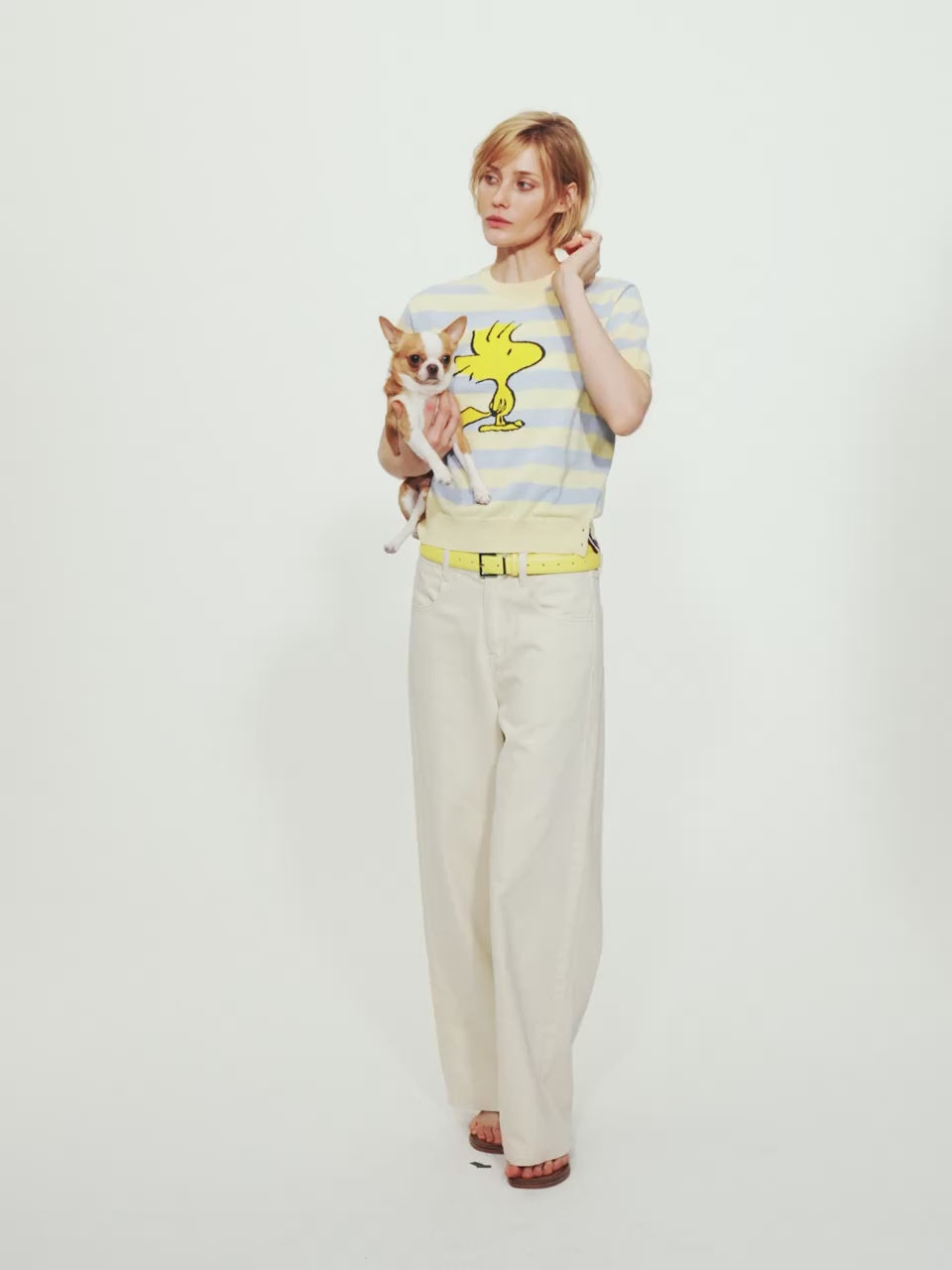 2色展開 着瘦せ ボーダー Tシャツ C-50044