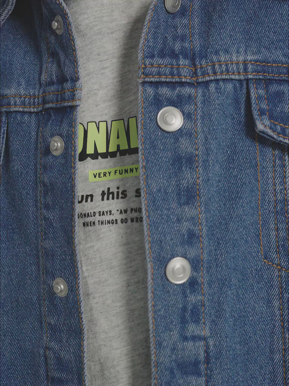 春秋 長袖 カジュアル デニムジャケット n-425