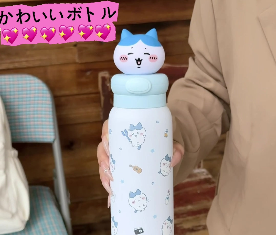 550mL 癒しデザイン 保温保冷 水筒 ボトル C-399
