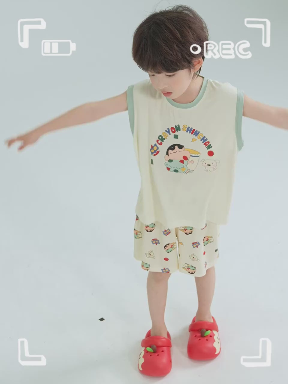 柔らか 通気吸汗 ゆったり Tシャツ+ショーツ セットアップ n-254