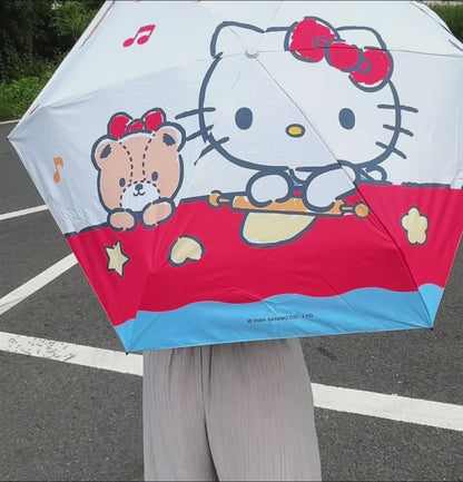 5折り コンパクト 晴雨傘 UPF50+ 水はじく 超軽量 ミニ傘 C-268