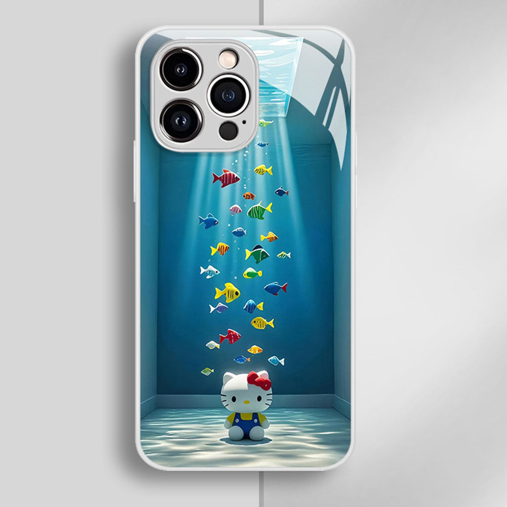 iPhone機種に対応 液状シリコン×強化ガラス スマホケース C-80142