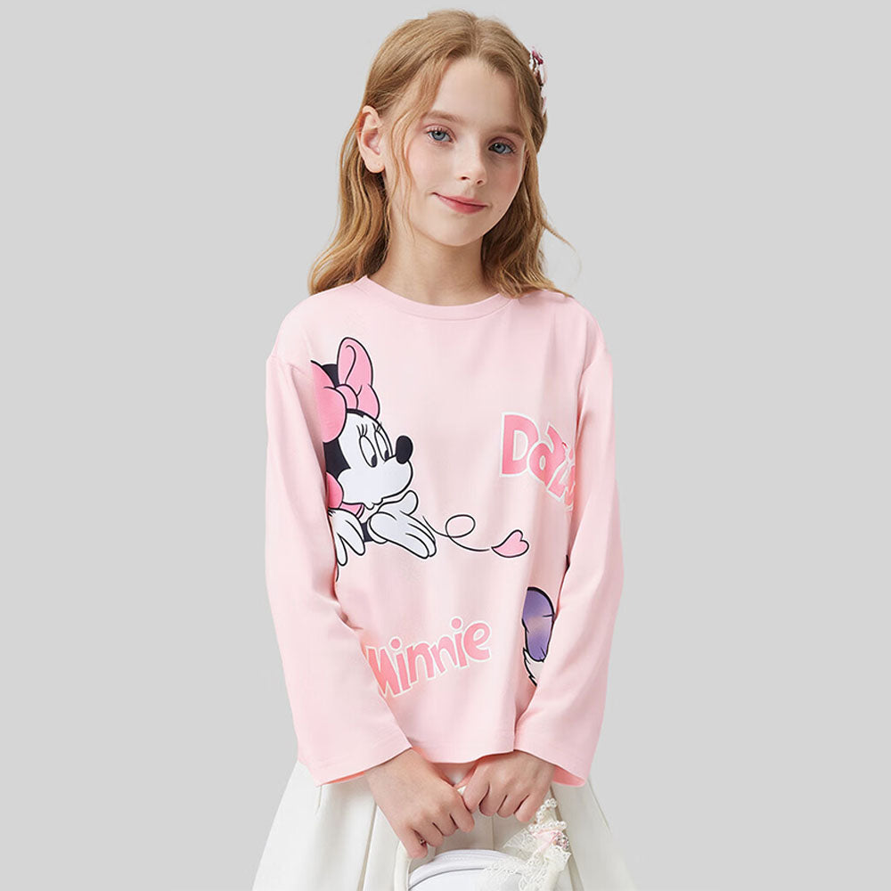 カジュアル かわいい 春秋 綿100％ 長袖 Tシャツ n-421