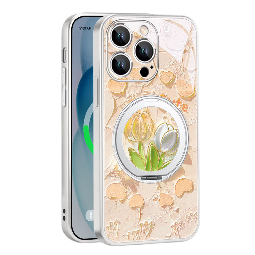 iPhone機種に対応 リングスタンド付き 360°回転 スマホケース C-80134