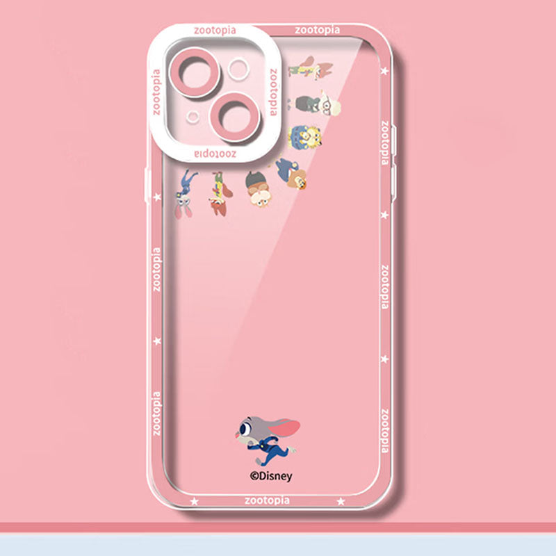 iPhone機種に対応 透明 レンズ全面カバー スマホケース C-80117